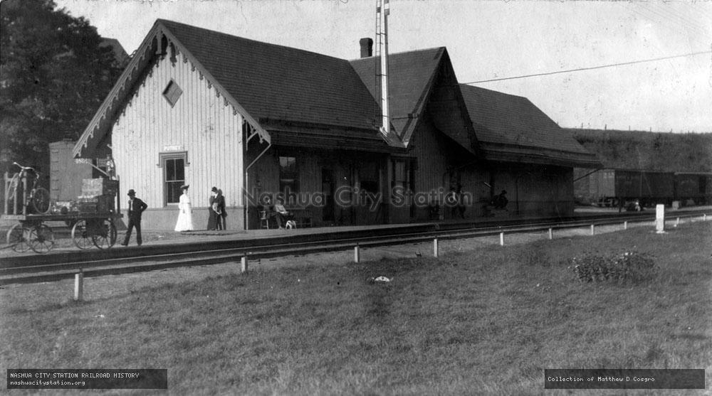 Postcard: Railroad Station, Putney, Vermont